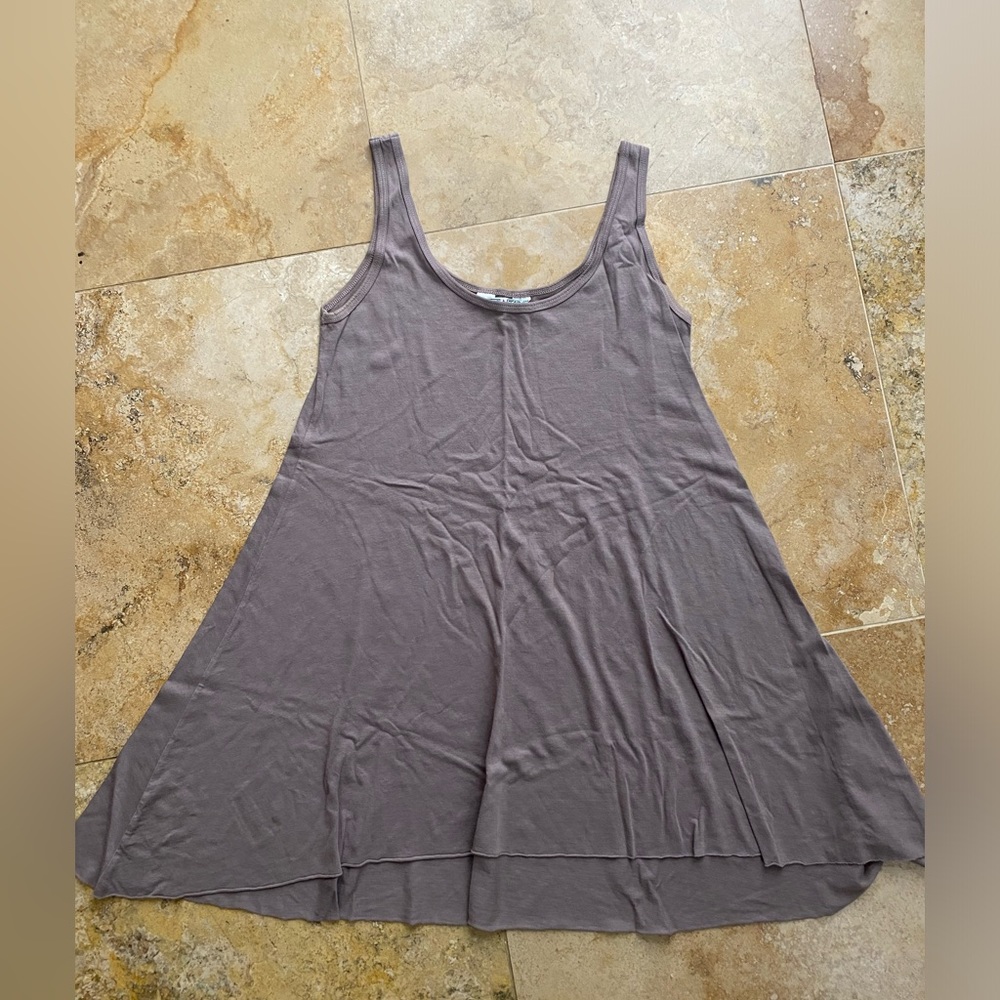 Hard Tail flowy tank top taupe color stretchy XS women’s